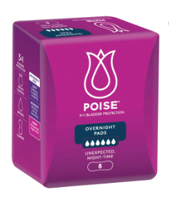 Poise Pads For Bladder Leaks Overnight 8 Pack – Incare Supports