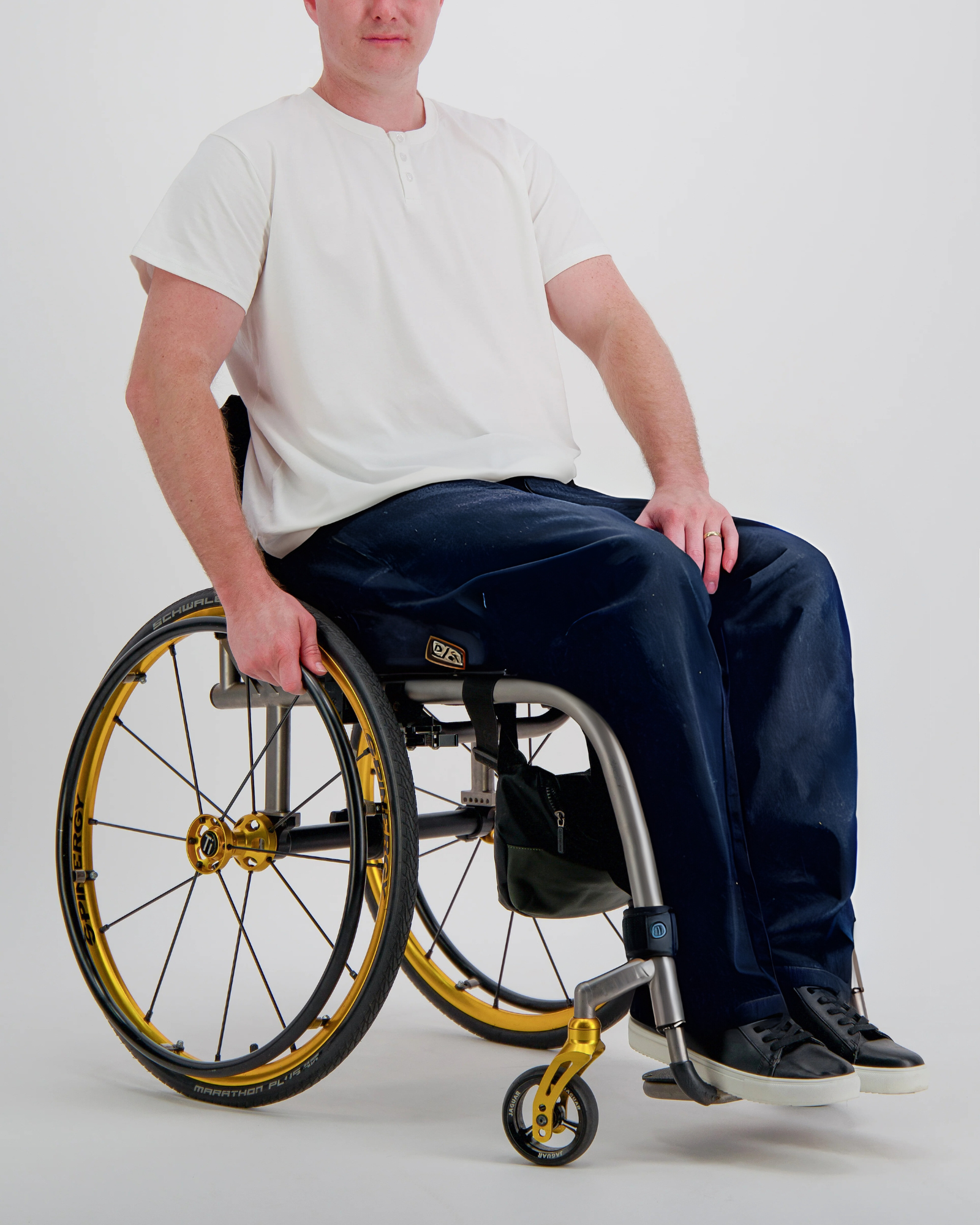 Stephen Seated Jeans for Male Wheelchair Users - Blue - Christina Stephens