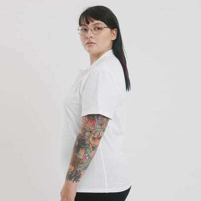 The Comfy Polo Shirt-Womens. No tags, no lables. The Shapes United.