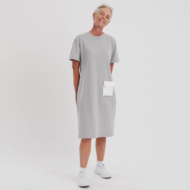 The Side Fastening T-Shirt Dress - The Shapes United