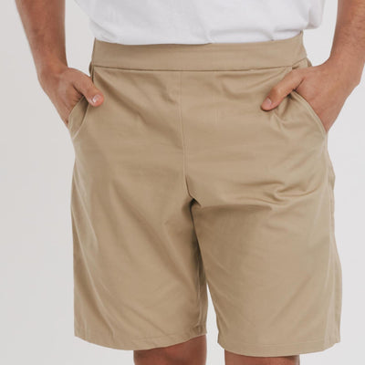 The Side Fastening Chino Shorts - mens - easy to dress. The Shapes United.