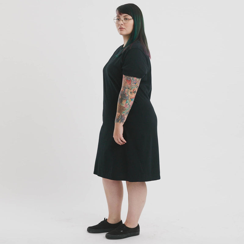 The Side Fastening T-Shirt Dress - The Shapes United