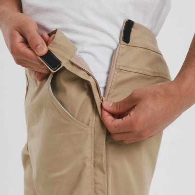 The Side Fastening Chino Shorts - mens - easy to dress. The Shapes United.