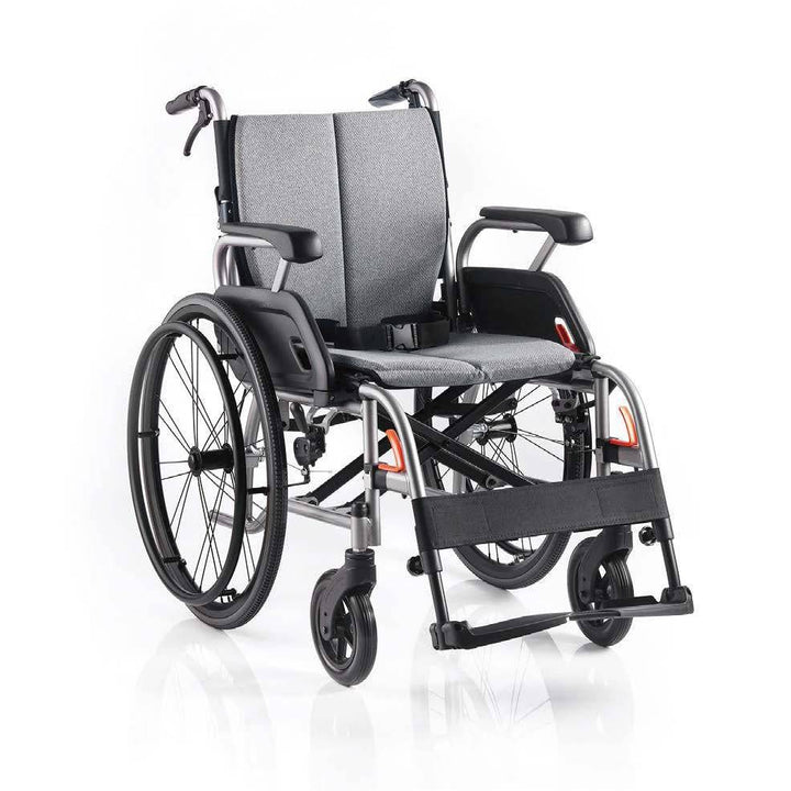 Pinnacle Ultraroll self-propelling wheelchair with ergonomic design and lightweight frame displayed outdoors.
