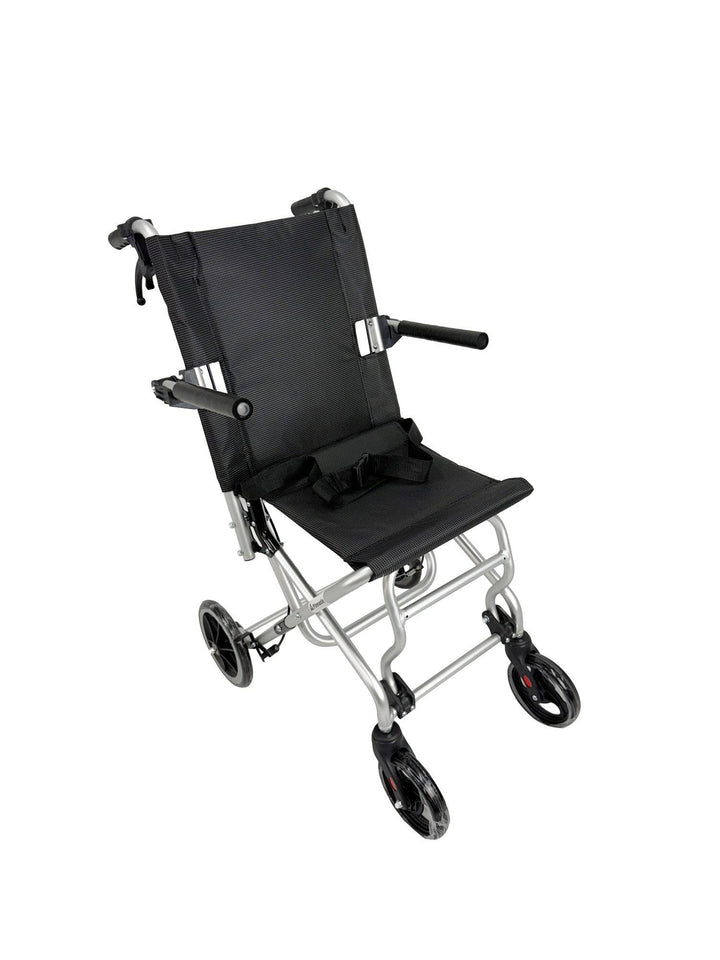 Pinnacle Aero Wheelchair in black with lightweight frame and comfortable seating for enhanced mobility.