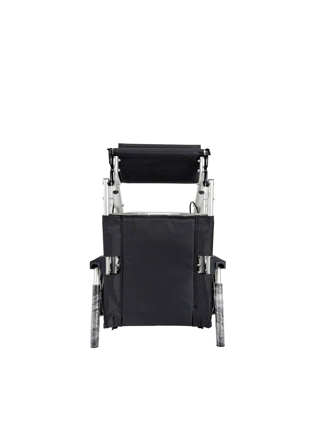 Pinnacle Aero Wheelchair in sleek black design, showcasing sturdy frame and comfortable seating for mobility support.