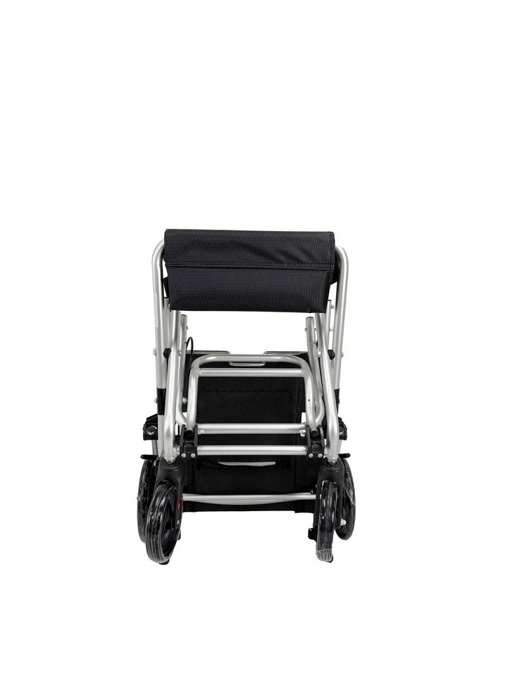 Pinnacle Aero Wheelchair in black, featuring a lightweight frame and comfortable seating for enhanced mobility.