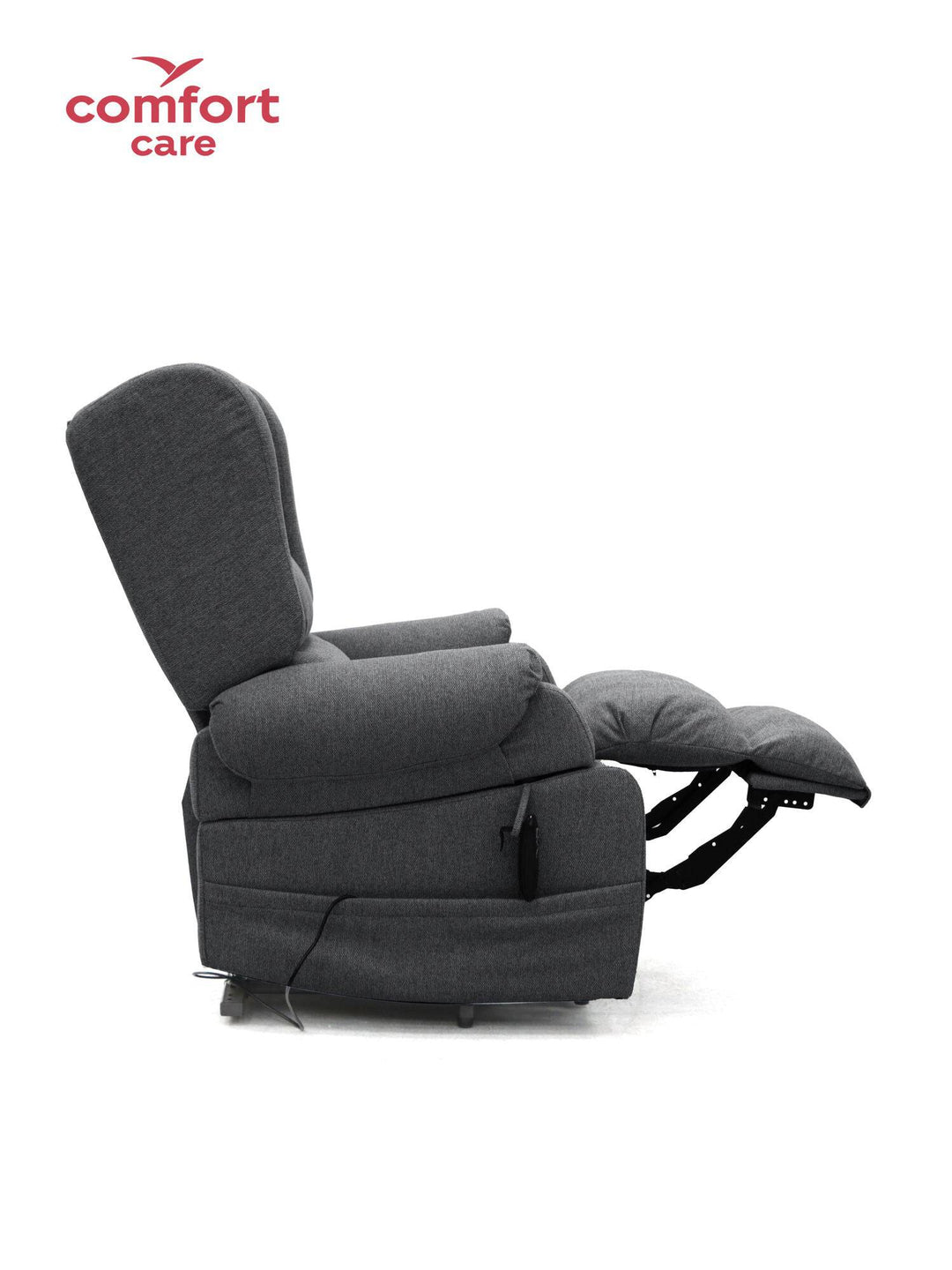 Pinnacle Comfort Care Viva 2 Motor Power Lift Recliner in a cozy living room setting, showcasing its plush upholstery and lift feature.