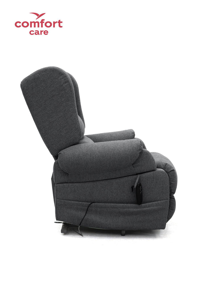 Comfort Care Viva 2 Motor Power Lift Recliner by Pinnacle, showcasing a plush design and adjustable reclining features.