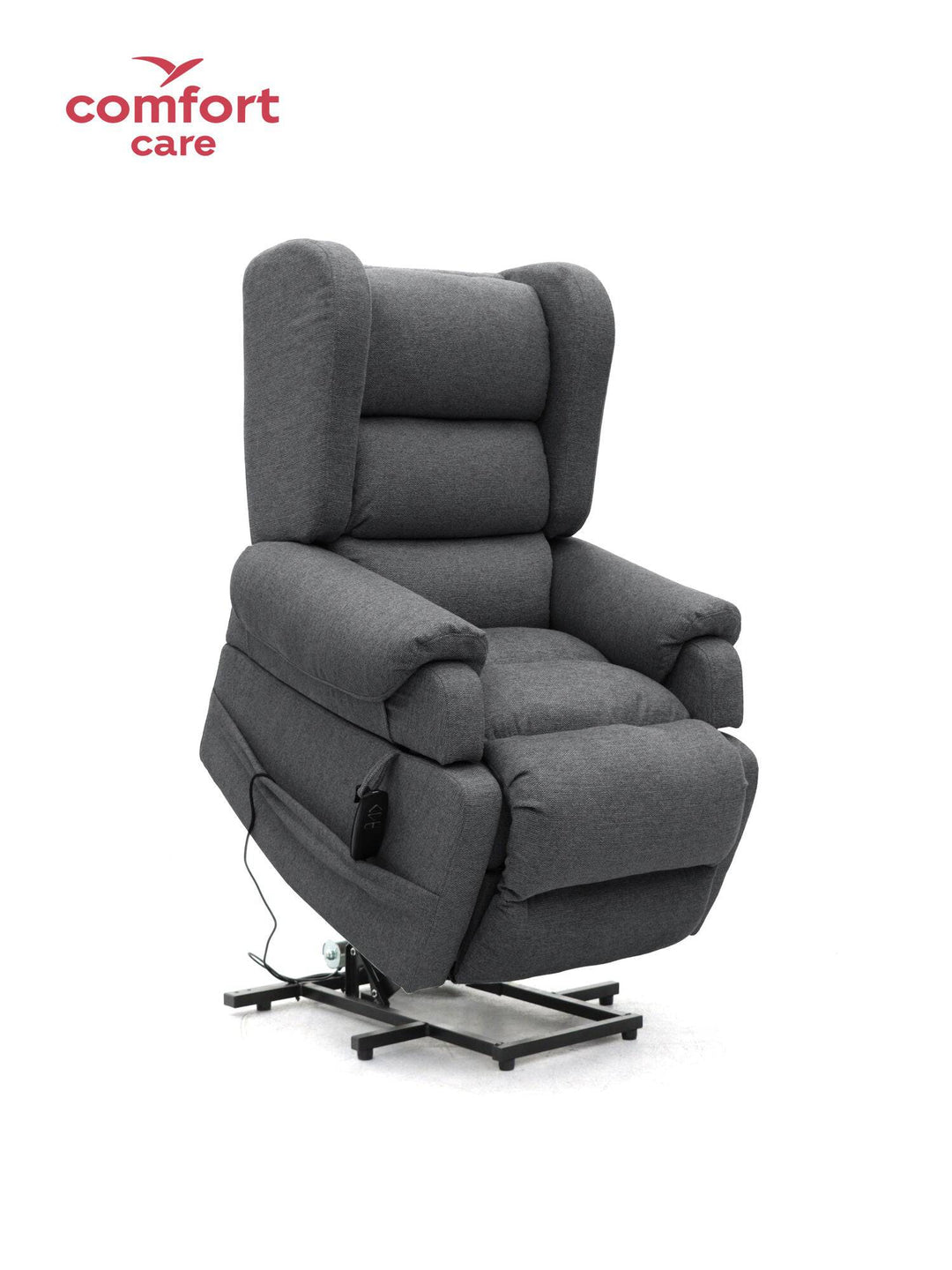 Pinnacle Comfort Care Viva 2 Motor Power Lift Recliner in a cozy living room setting, showcasing its plush upholstery and reclining feature.
