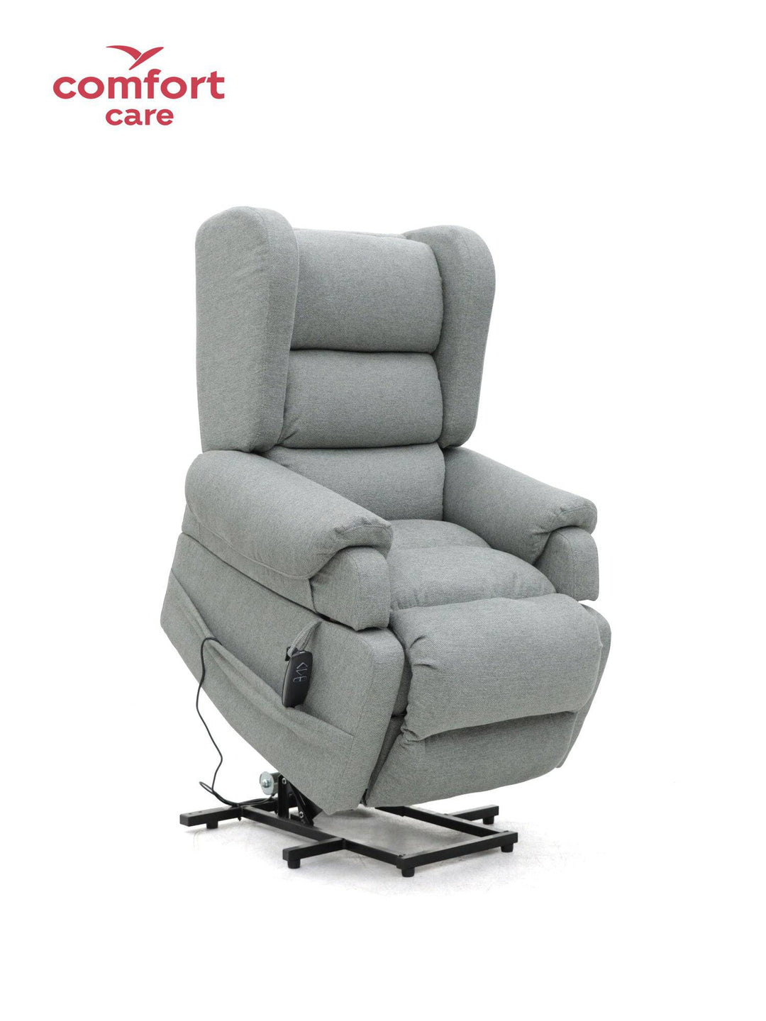 Pinnacle Comfort Care Viva 2 Motor Power Lift Recliner in a cozy living room setting, showcasing its plush upholstery and lift feature.
