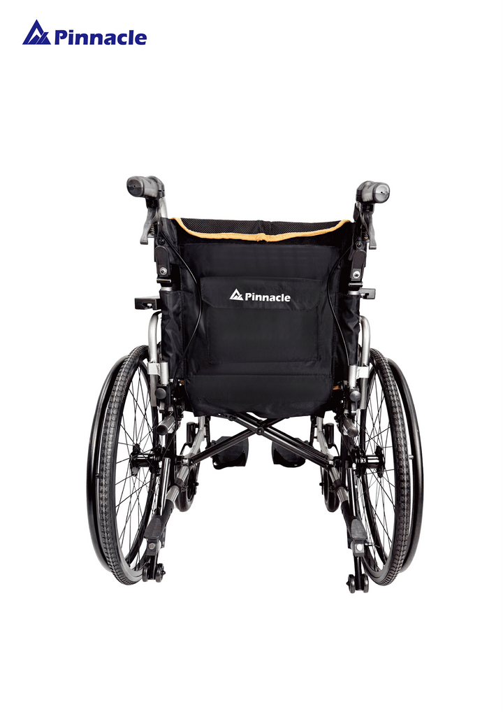 Pinnacle Ultraroll Pro self-propelling wheelchair with a sleek design and comfortable seat for easy mobility.