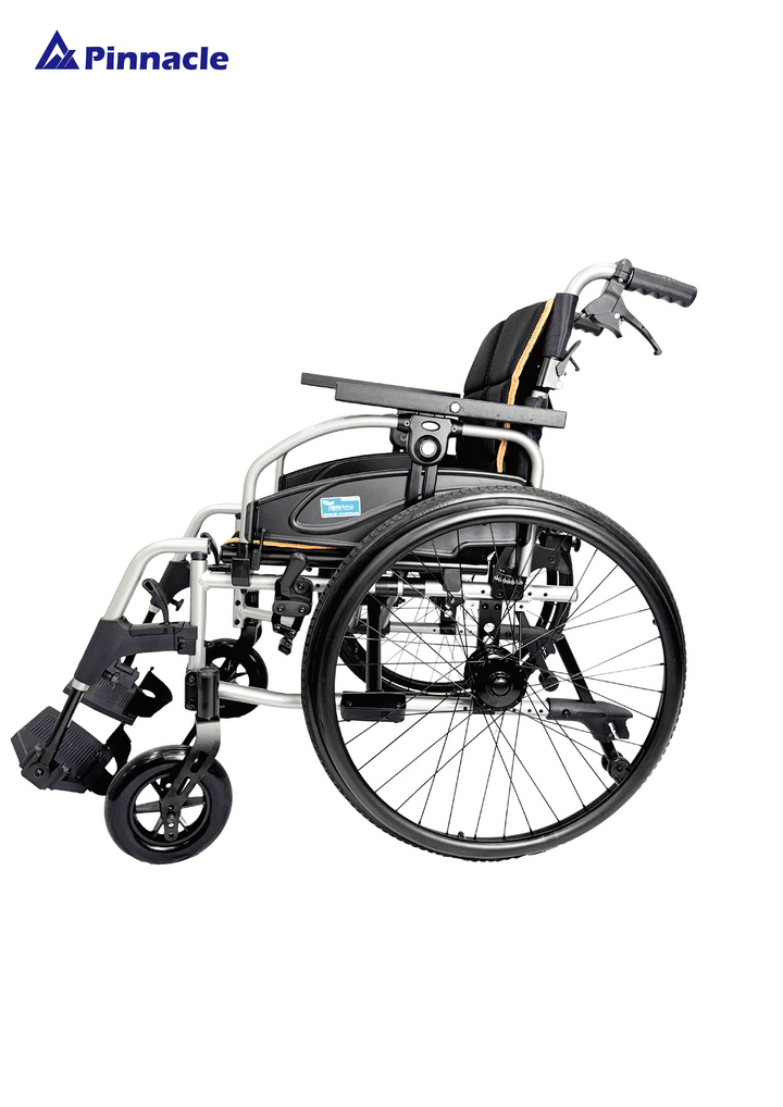 Pinnacle Ultraroll Pro self-propelling wheelchair with ergonomic design and sturdy wheels for mobility and support.