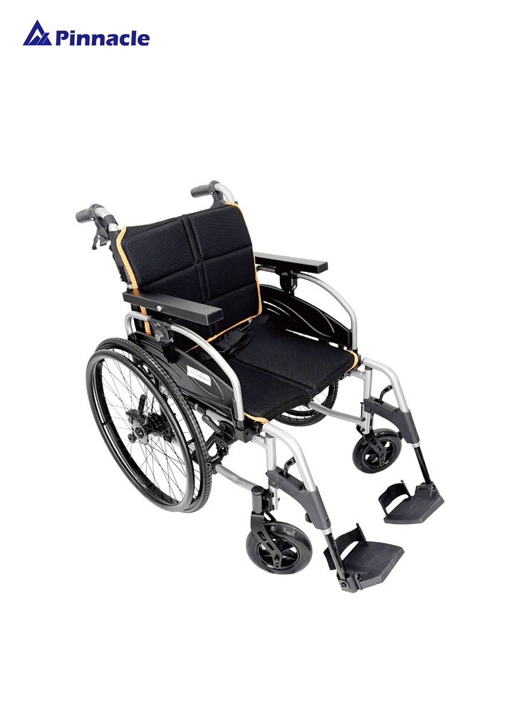 Pinnacle Ultraroll Pro self-propelling wheelchair with ergonomic design and sturdy wheels for mobility assistance.