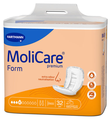 MoliCare Premium Form continence product showing soft, absorbent material and secure fit for enhanced comfort.