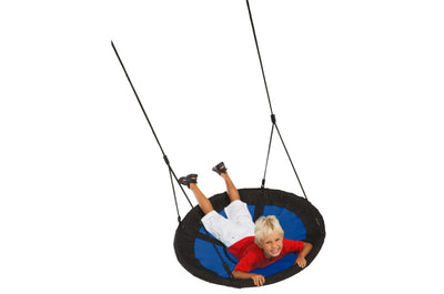 Nest Swing 'SWIBEE' With Adjustable Ropes (sensory swing) - Black/Blue