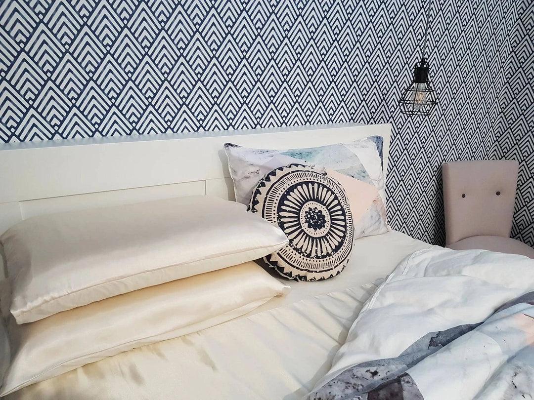 Neeki Designs Wonder Sheet Cream Manchester fabric in a close-up image showcasing the soft, textured material.