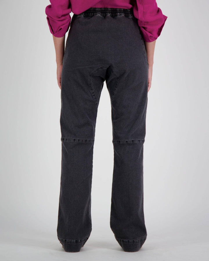 Grey Annie Seated Jeans by Christina Stephens, designed for female wheelchair users, featuring 2 & 3 access points.