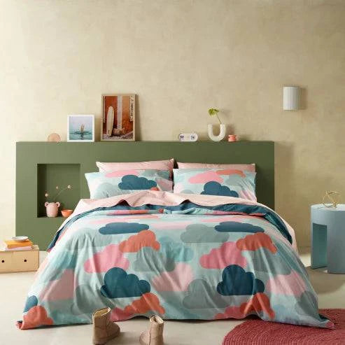 Staydry Everyday Easy Water Resistant quilt cover set on a bed, featuring a Manchester style design in a modern bedroom.