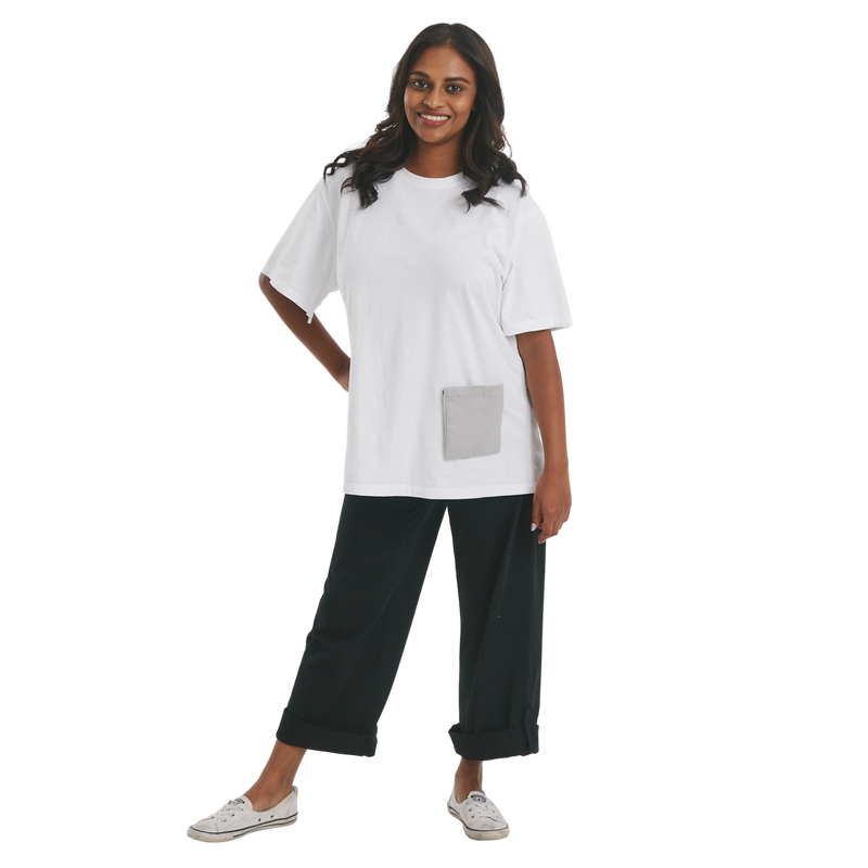 The Side Fastening T-Shirt - Womens - The Shapes United