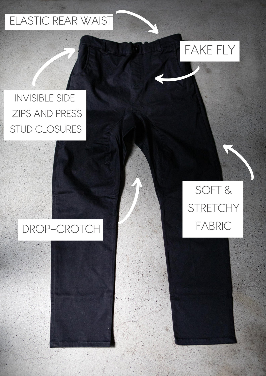 JAM the Label chino pant in a relaxed fit, featuring a classic design and neutral color, displayed on a hanger.