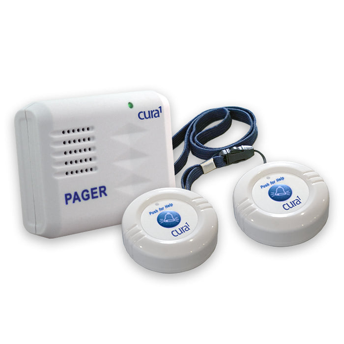 Cura1 Wireless Call Buttons with Caregiver Pager