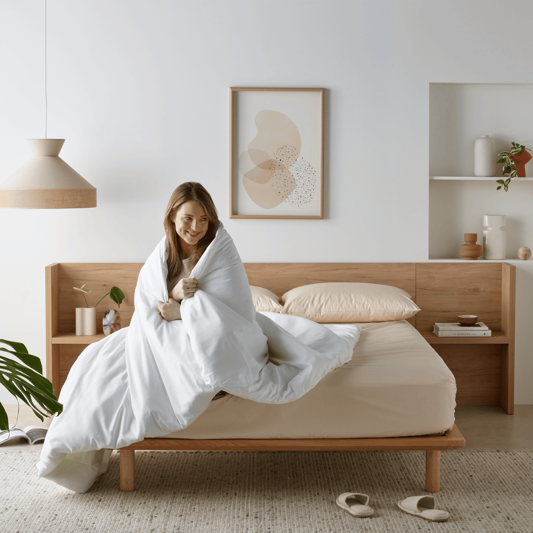 Staydry Everyday Easy Water-Resistant Manchester Quilt, soft fabric with water-resistant coating, in a neutral color.
