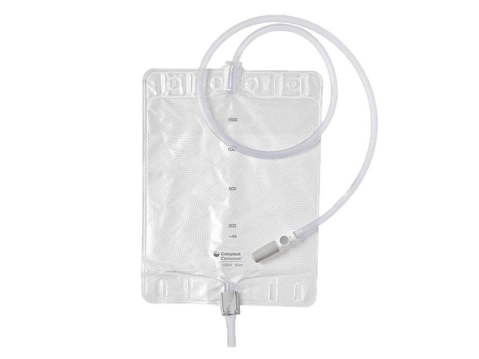 Coloplast Conveen® Standard non-sterile urinary collection device in package, showcasing clear design and label details.