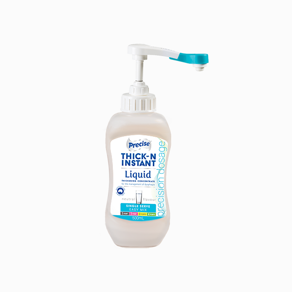 Precise Thick-N INSTANT Single Serve Thickener 500mL bottle with aqua pump
