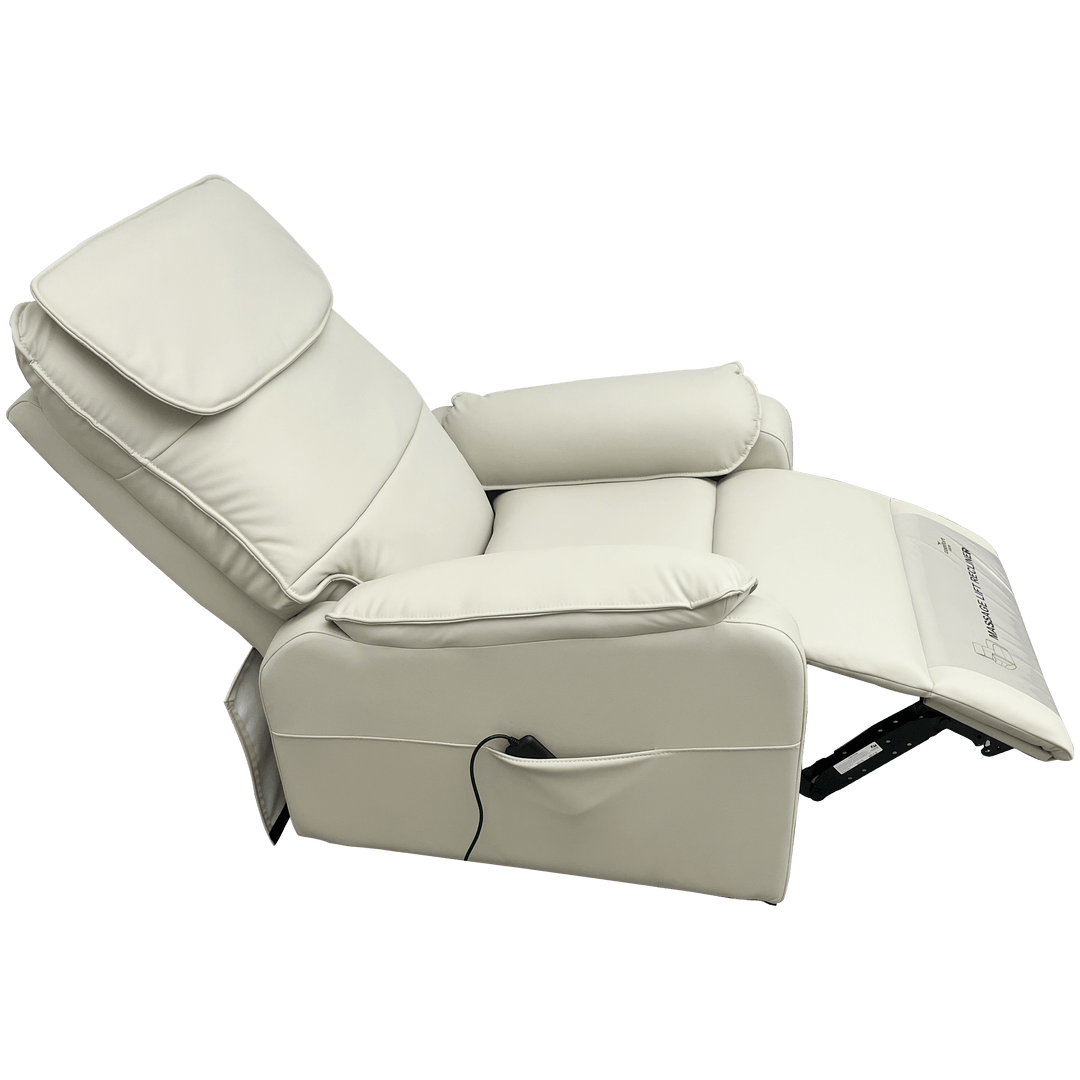 ComfortCare Zen Massage Lift Recliner by Pinnacle, featuring plush upholstery and ergonomic design for relaxation and support.