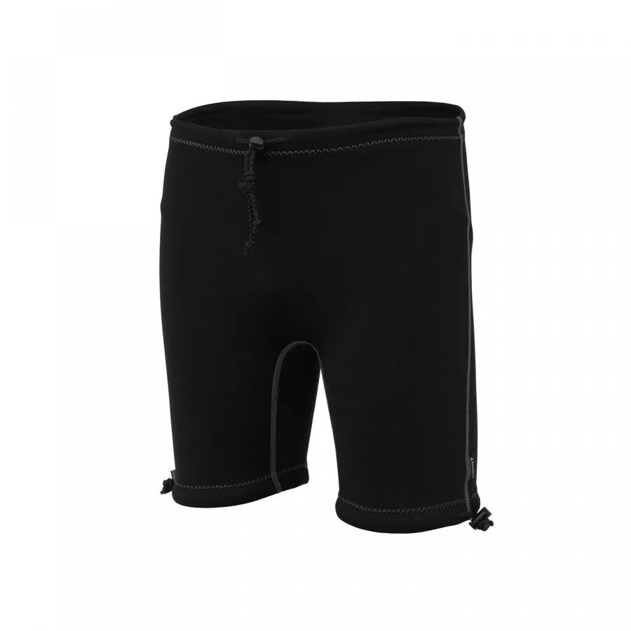 Black Conni adult containment swim shorts, lightweight waterproof clothing designed for secure fit and comfort during swimming.