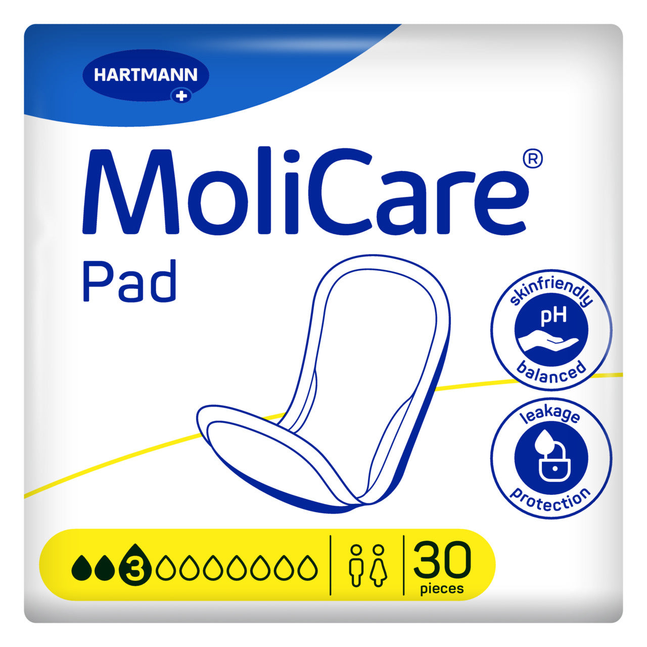 MoliCare Pad for continence care, showcasing soft, absorbent material ideal for comfort and protection.