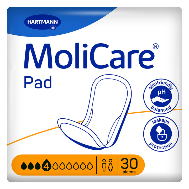MoliCare Pad for continence care, featuring a soft, absorbent design for comfort and protection against leaks.