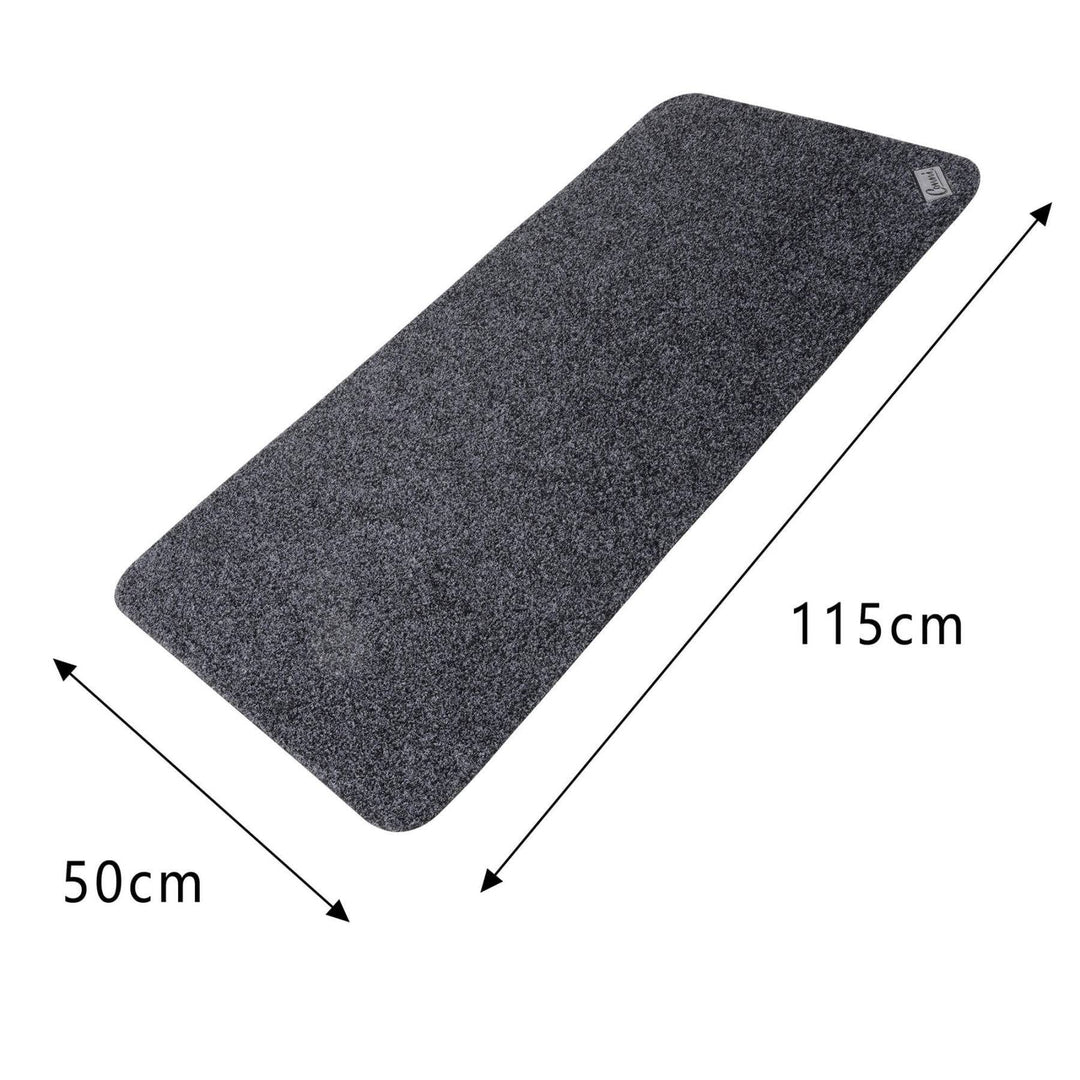 Conni anti-slip floor mat mid runner with marble pattern, Manchester style, durable non-slip surface for home or office use.