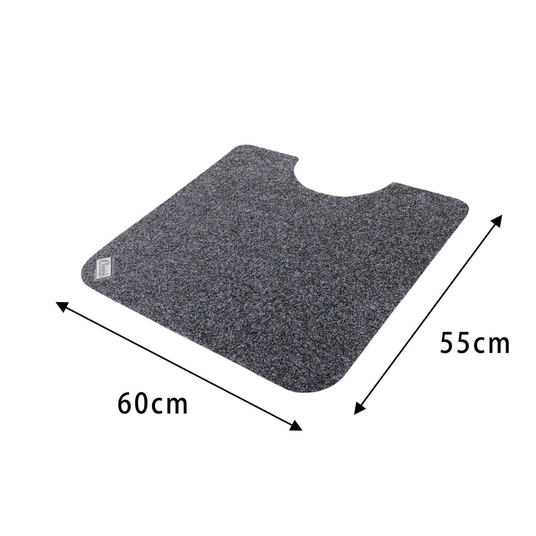 Conni Manchester marble toilet floor mat with a soft, non-slip surface and elegant marble pattern for bathroom comfort and style.
