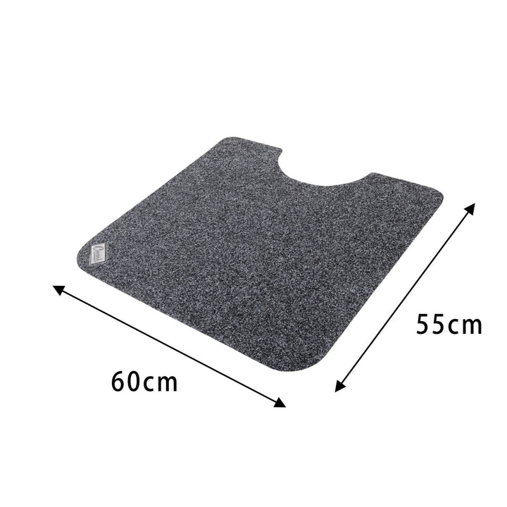 Conni Manchester marble toilet floor mat with a soft, non-slip surface and elegant marble pattern for bathroom comfort and style.