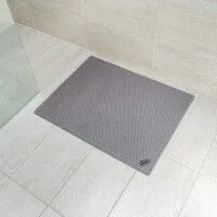 Conni Anti Slip Absorbent Floor Mat- Waffle Grey