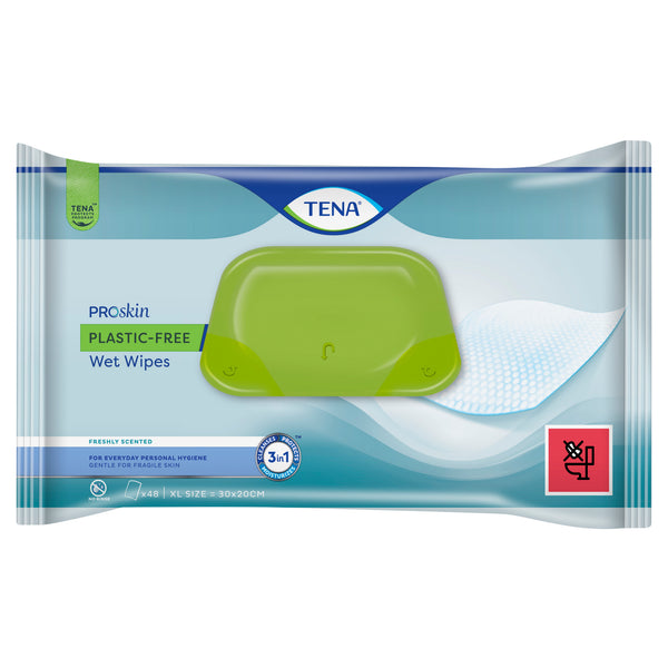 TENA Plastic Free Wet Wipes 48x12 - Day & Night HealthCare