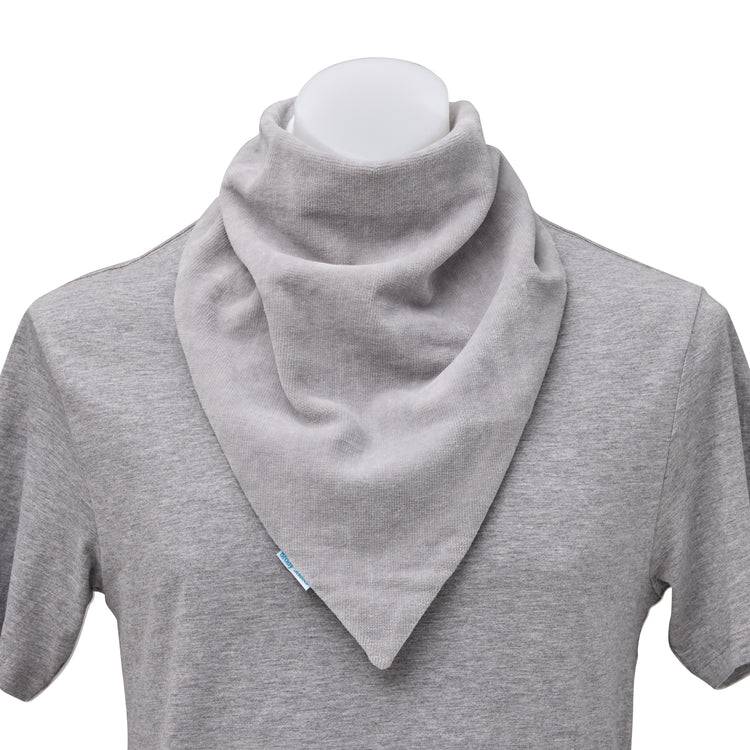 Adult Brolly Extra Absorbent Bandana from Brolly Sheets, adaptive clothing accessory in mist color, showing soft, absorbent fabric.