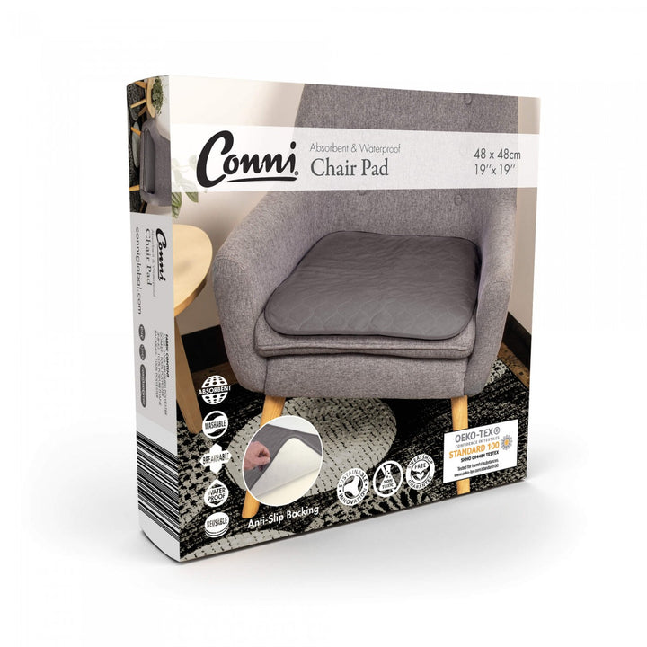 Conni small chair pad in Manchester fabric, featuring a comfortable design and soft texture for added seating comfort.