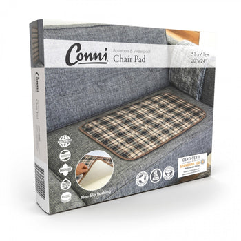 Large Conni chair pad in Manchester fabric, featuring a soft, cushioned design for added comfort and style.