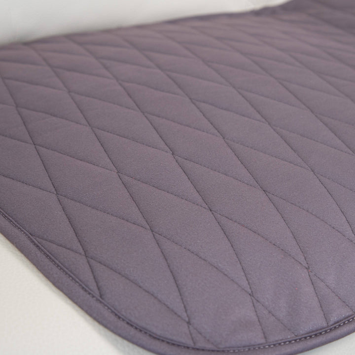 Gray Manchester Staydry Chair Pad by Stay Dry Products, cushioned seat with textured fabric for comfort and durability