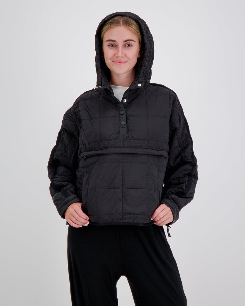 Christina Stephens- Elly Universal Adaptive Puffer Jacket for Wheelchair Users Black