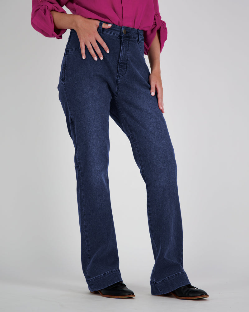 Annie Seated Jeans for Female Wheelchair Users - Blue - Christina Stephens