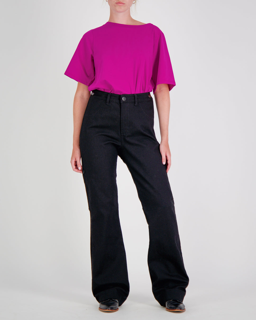 Annie Seated Jeans for Female Wheelchair Users - Black 2 & 3 Access Points - Christina Stephens