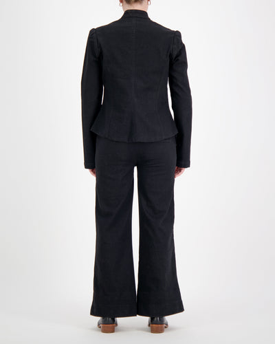 Christina Stephens- Paula Cropped Magnetic Jacket for Dexterity Support - Black