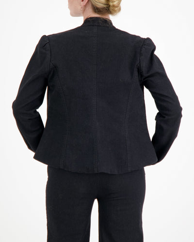 Christina Stephens- Paula Cropped Magnetic Jacket for Dexterity Support - Black