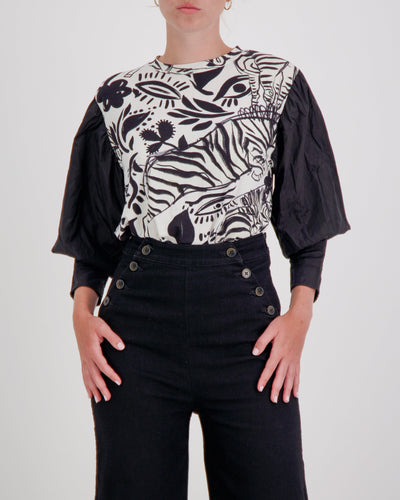 Tracey Adaptive Prism Back Top for Dexterity and Mobility Support - Abstract Print - Christina Stephens