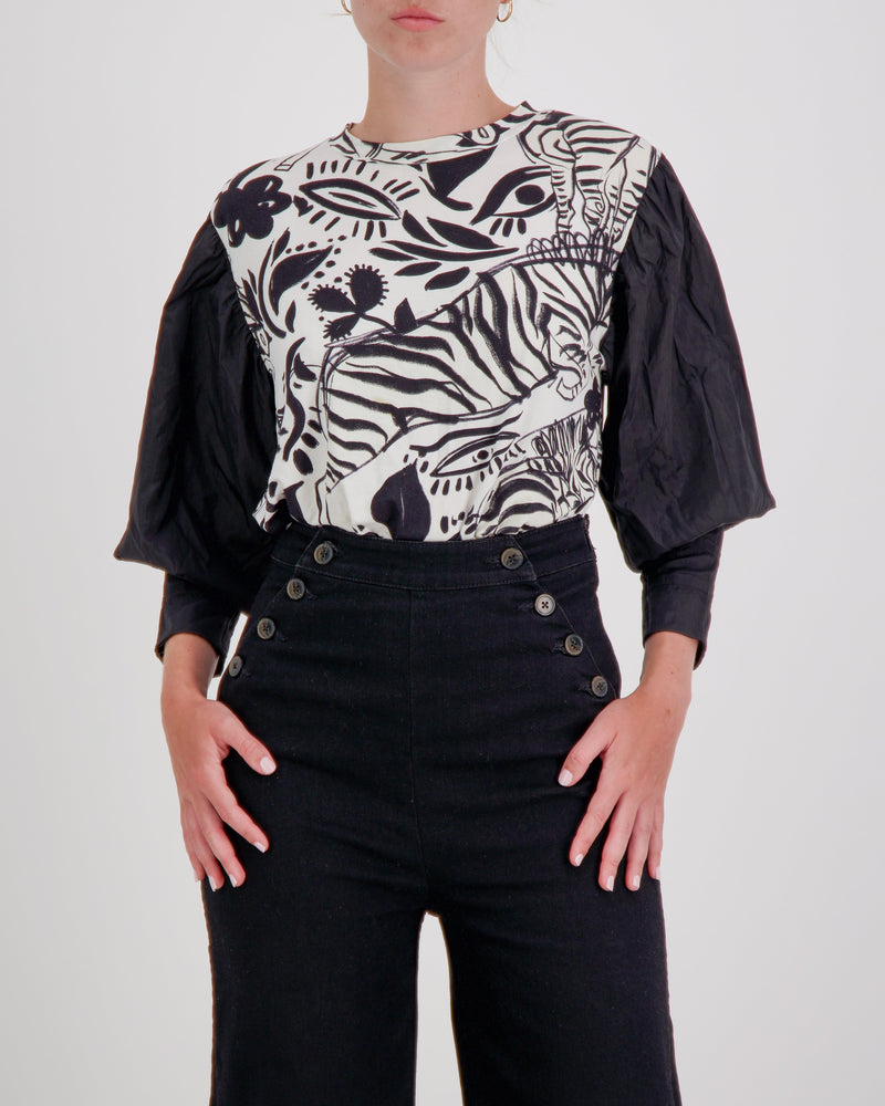 Tracey Adaptive Prism Back Top for Dexterity and Mobility Support - Abstract Print - Christina Stephens