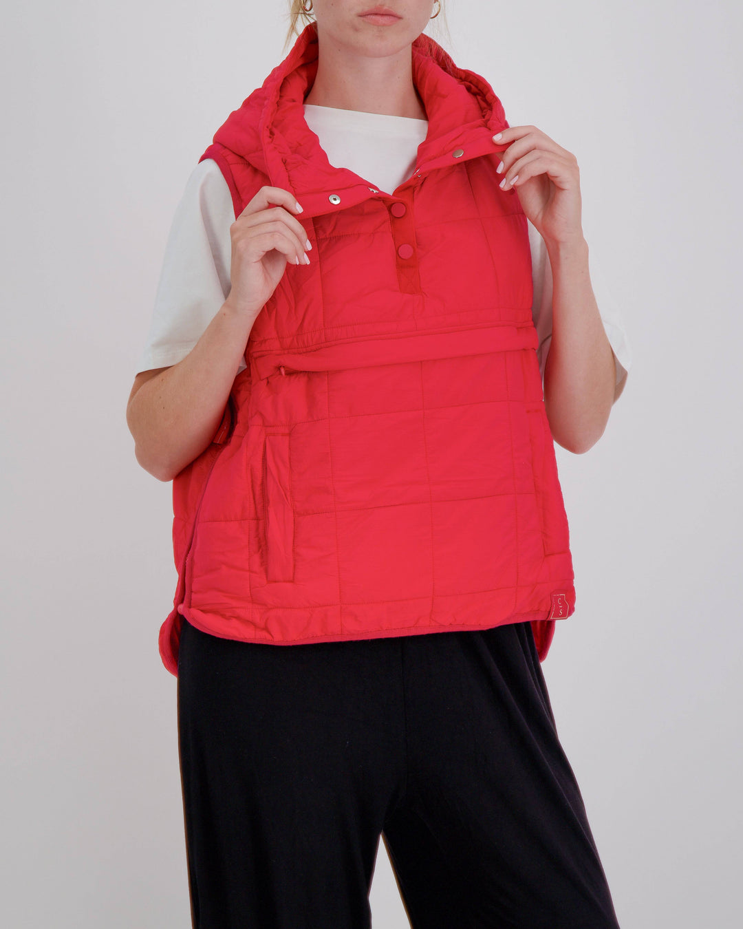 Puffer Vest | Adaptive Clothing for People with Disabilities and Wheelchair Users - Red